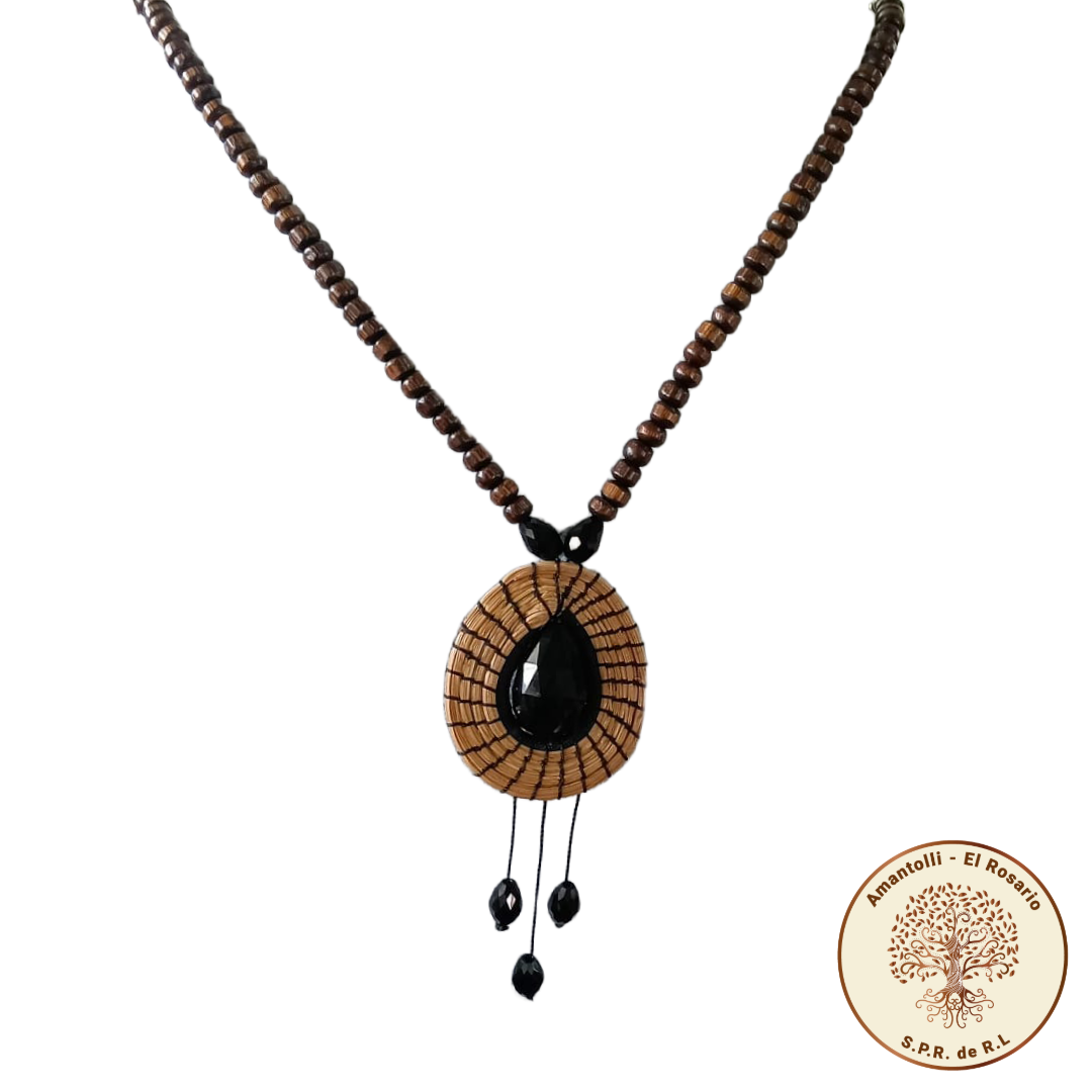 Collar Cristal Negro